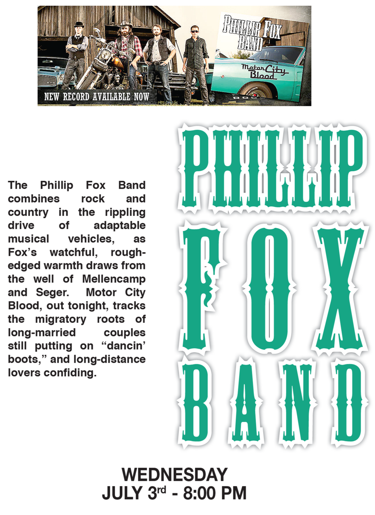 2013 phillip fox band july 3